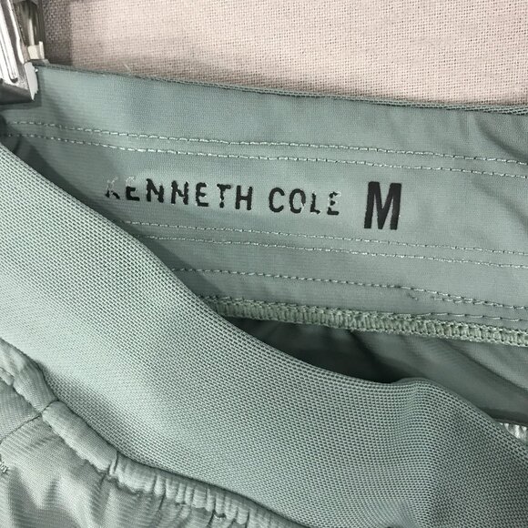 Kenneth Cole Active Shorts Men's Medium Green Tech Zip Stretch Water Resistant - Picture 3 of 13